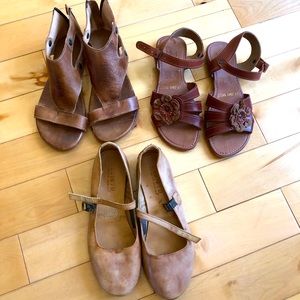 Womens genuine leather tan sandals